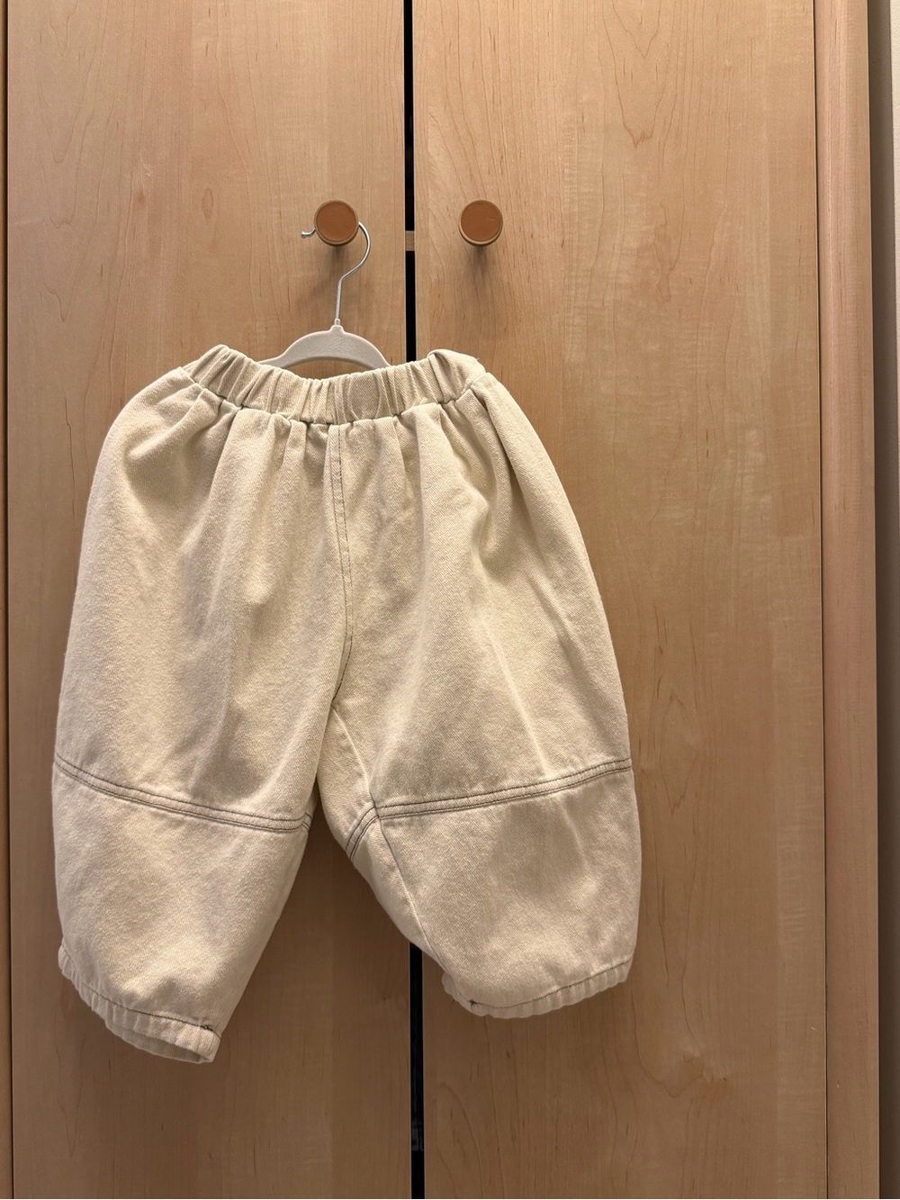 3T White Oversized Barrel Jeans - Toddler Boys Unisex - Fall Winter